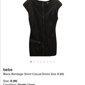 Bebe Leather-like Dress